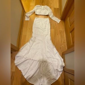 white prom dress - size S